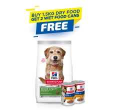 Hill's Science Plan Senior Vitality Small & Mini Mature Adult 7+ Dog Food with Chicken & Rice - 1.5kg