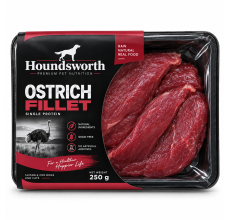 Houndsworth Ostrich Fillet Frozen Raw Pet Food 250g