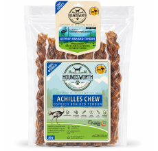 Houndsworth Achilles Chew – Hypoallergenic Ostrich Braided Tendon 80g