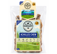 Houndsworth Achilles Chew – Hypoallergenic Ostrich Braided Tendon 80g