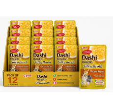 Inaba Dashi Delights Silky Broth Chicken Recipe Cat Treats 40g - Pack of 12