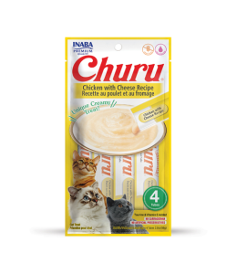 Inaba Churu Chicken With Cheese 56g - 4 Sticks Per Pack