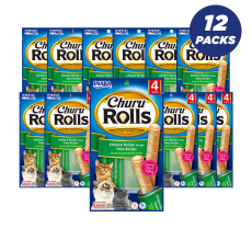 INABA CHURU chicken recipe wraps tuna recipe 40g/4 sticks per pack - Pack of 12