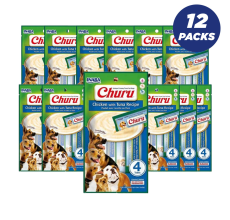 INABA CHURU chicken with tuna recipe 56g/4 sticks per pack - Pack of 12