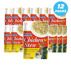 INABA chicken & cheese recipe 40g /per Pc - Pack of 12