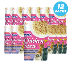 INABA chicken & salmon recipe 40g /per Pc - Pack of 12