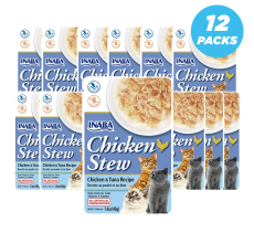 INABA chicken & tuna recipe 40g /per Pc - Pack of 12