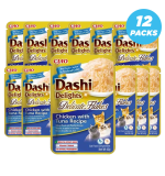 Inaba Dashi Delights Delicate Flakes Chicken With Tuna Recipe Cat Treats 40g - Pack of 12