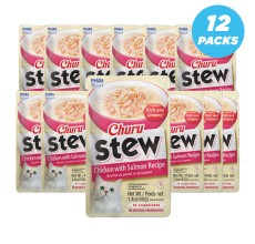Inaba Chicken Stew with Salmon - 40g - Pack of 12