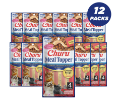 Inaba Churu Complete & Balanced For Adult Cats Chicken Recipe Cat Treats 56g - Pack of 12
