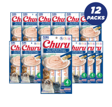 Inaba Churu Tuna with Beef - 56g - Pack of 12