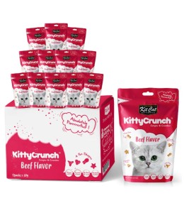 Kit Cat - Kitty Crunch Beef Flavor (60g) - Pack of 12