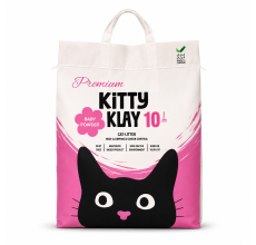 Kitty Klay Bentonite Clumping Cat Litter - Baby Powder 10L