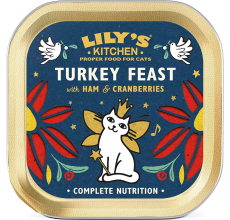 Lily's Kitchen Cat Christmas Turkey and Ham Feast 85g