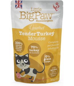 Little Big Paw Cat Gourmet Turkey Mousse 85g