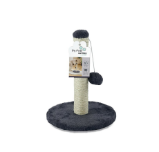 M-Pets My First Cat Tree Pompom Dark Grey