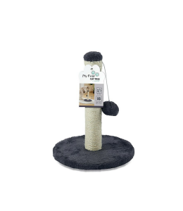 M-Pets My First Cat Tree Pompom Dark Grey