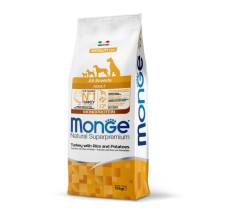 Monge All Breed Adult Turkey Rice Pot 12Kg