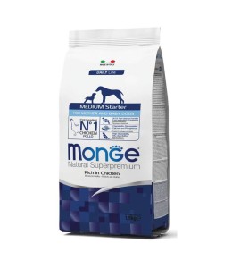 Monge Natural Superpremium Medium Starter Rich in Chicken 1.5KG