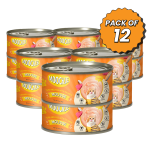 MOOCHIE TUNA MOUSSE WITH SALMON 85g Can Pack of 12