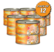 MOOCHIE TUNA MOUSSE WITH SALMON 85g Can Pack of 12