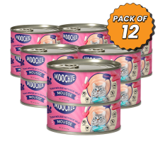 MOOCHIE TUNA MOUSSE WITH GOATMILK 85g Can Pack of 12