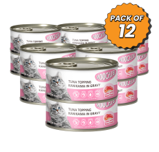 MOOCHIE ADULT TUNA TOPPING KANIKAMA 85g Can Pack of 12
