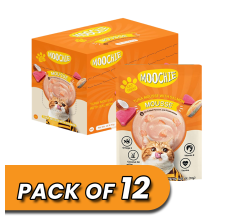 Moochie Cat Food Tuna Mousse with Salmon Pouch 70g Pack of 12