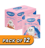 Moochie Cat Food Mince with Tuna - Beauty Skin & Coat Pouch 70g Pack of 12