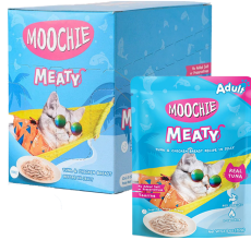 Moochie Cat Food Tuna & Chicken Breast Recipe in Jelly Pouch 70g Pack of 12
