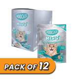 Moochie Cat Food Tuna & Green Lipped Mussel Recipe in Gravy Pouch 70g Pack of 12
