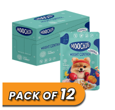 Moochie Dog Food Casserole with Turkey - Weight Control Pouch 85g Pack of 12