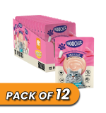 Moochie Cat Food Tuna Mousse with Goat Milk Pouch 70g Pack of 12