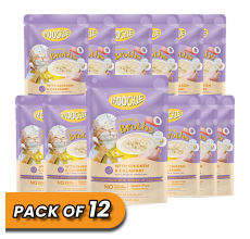 MOOCHIE CREAMY BROTH WITH CHICKEN & CALAMARI 40g Pouch Pack of 12