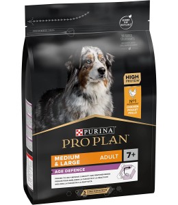 Purina PRO PLAN MEDIUM LARGE ADULT 7+  DOG CHICKEN 3kg