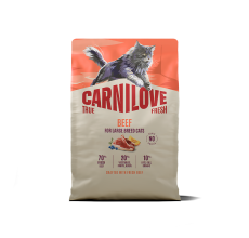 Carnilove True Fresh Beef for Adult Large Breeds Dry Cat Food 2kg