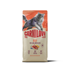 Carnilove True Fresh Beef for Adult Large Breeds Dry Cat Food 6kg