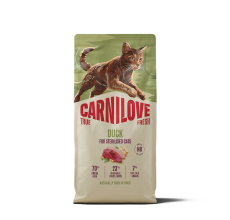 Carnilove True Fresh Duck for Sterilised Adult All Breeds Dry Cat Food 6kg