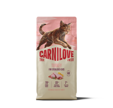 Carnilove True Fresh Turkey for Sterilised Adult All Breeds Dry Cat Food 6kg