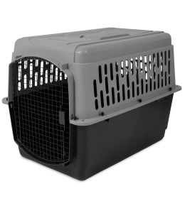 PETMATE PET PORTER 40" TRADITIONAL 70-90lbs ~ GRAY & BLACK (IATA APPROVED)