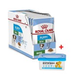 Royal Canin Size Health Nutrition Mini Puppy Gravy (WET FOOD - Pouches) Pack of 12