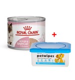 Royal Canin Feline Health Nutrition Mother & Babycat Mousse (WET FOOD - Cans) 195g Pack of 12