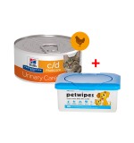 Hill’s Prescription Diet c/d Multicare Urinary Care - Chicken & Vegetable Cat Wet Food 82g x 12