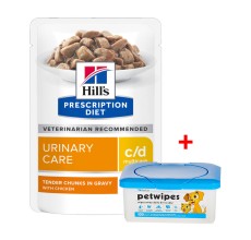 Hill’s Prescription Diet c/d Multicare Urinary Care - Chicken Cat Wet Food Pouch 85g x 12