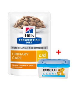 Hill’s Prescription Diet c/d Multicare Urinary Care - Chicken Cat Wet Food Pouch 85g x 12