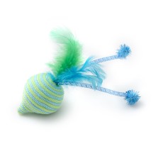 Wild Catz Turnip Fabric, Feature Cat Toy (Multicolors) 1Pc