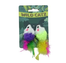 Wild Catz Wild Mice Cat Toy - 4.5 x 2.5 x 10cm