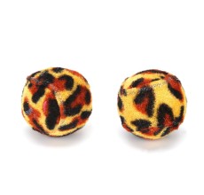 Wild Catz Cheetah plush Cat Toy - 4cm - Set of 2