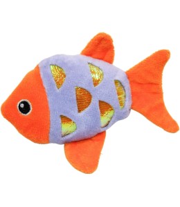 Wild Catz Fisheyz Catnip Cat Toy - 9.5 x 11.5cm - Multicolors 1Pc