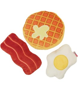 Wild Catz Poached Egg & Bacon Catnip Cat Toy Assorted Size with Multi Colours